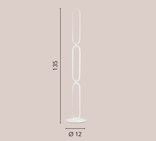 Piantana LED in alluminio bianco e diffusori in silicone 30W 2700LM 4000°k INFINITY-PT Piantana LED in alluminio bianco e diffusori in silicone 30W 2700LM 4000°k INFINITY-PT